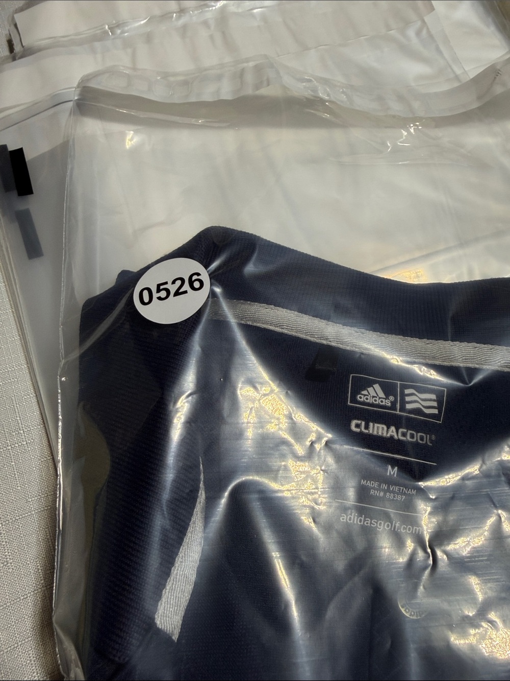 adidas Women's Navy Short Sleeve Polo Shirt - Picture 7 of 7